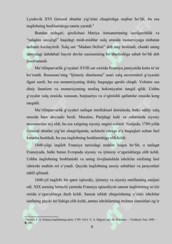 FRANSUZ BURJUA INQILOBI SIYMOLARI 8