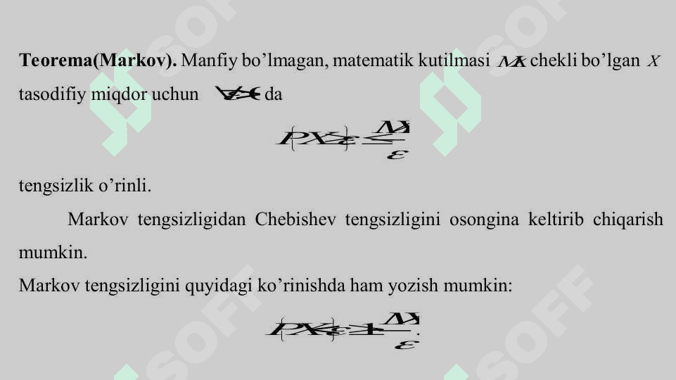 Katta sonlar qonuni va markaziy limit teoremasi 7