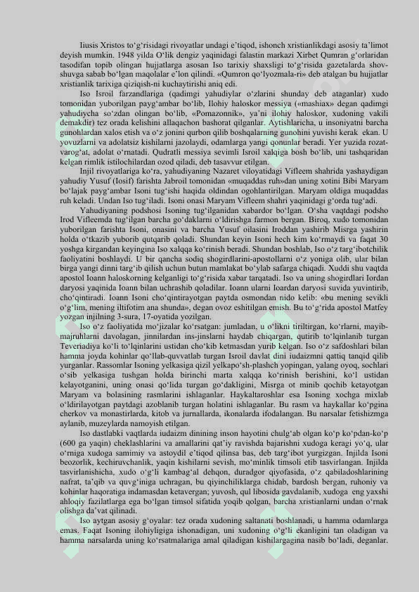 Markaziy Osiyoda yahudiylik, buddaviylik va xristianlikning kirib kelishi 5