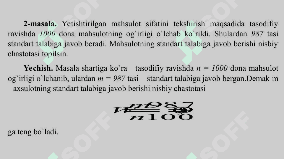 Hodisaning ehtimoli 7