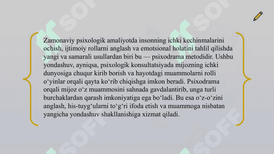 Psixologik konsultatsiyada psixodrama slayd 3