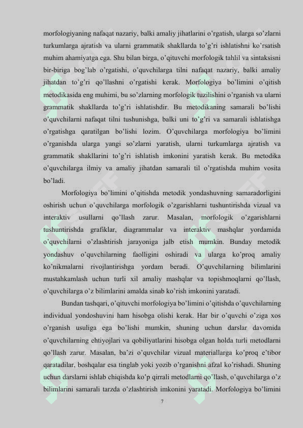 Modal so’zlar ustida ishlash metodikasi 7