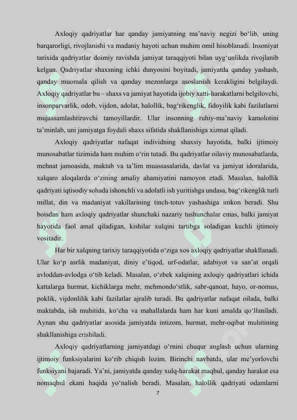Axloqiy tarbiya jarayonida Alisher Navoiy merosidan foydalanish. 7