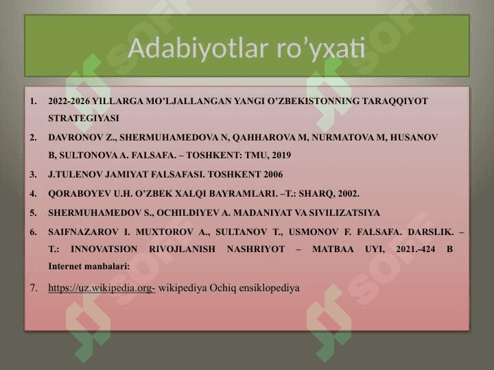 Jamiyat falsafasi. 3