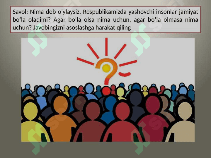 Jamiyat falsafasi. 8