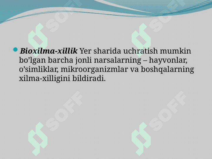 Biologik resurslar va alohida muhofaza qilinadigan hududlar. 5