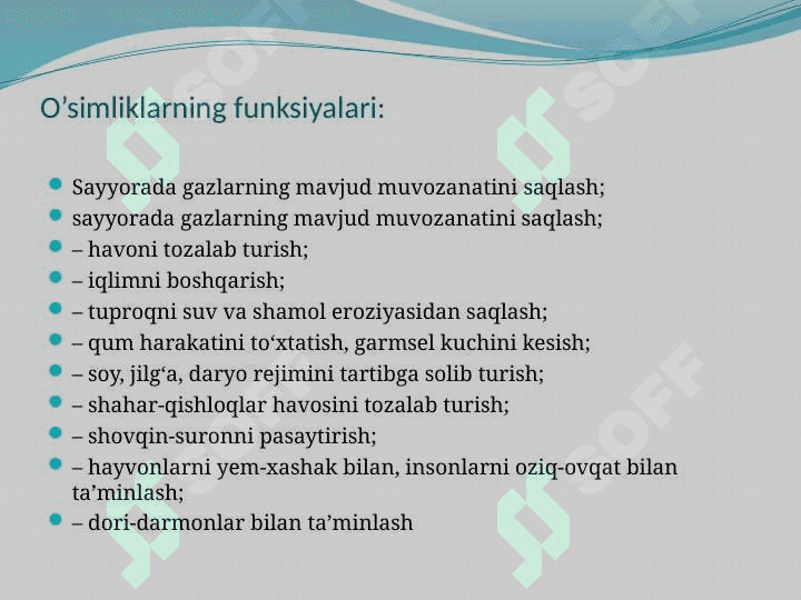 Biologik resurslar va alohida muhofaza qilinadigan hududlar. 8