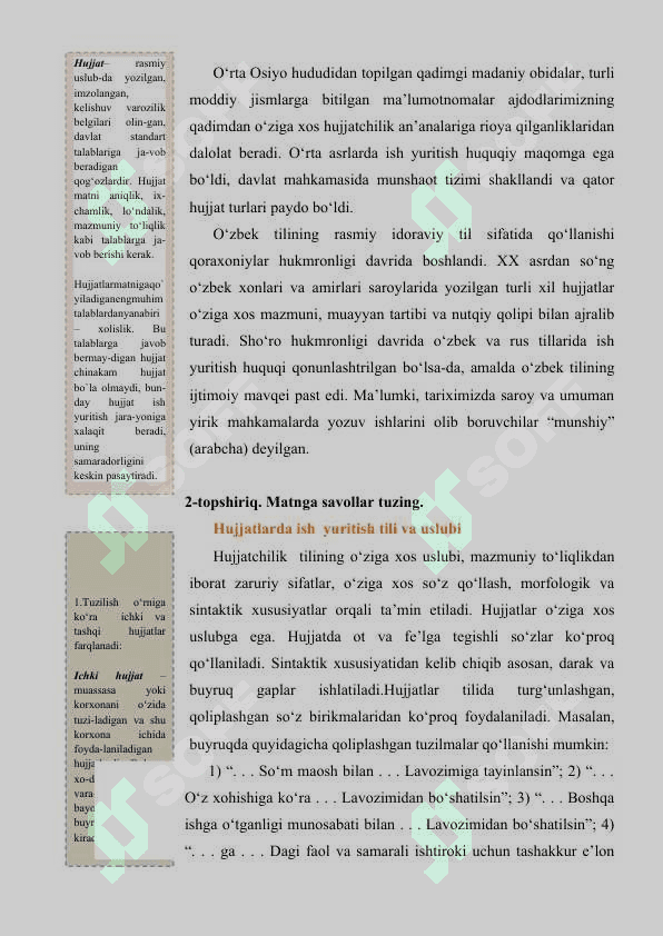 Iqtisodiy hujjatlarni yaratish va yozish 2