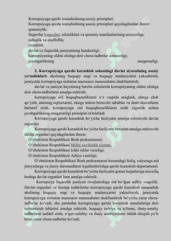 Korrupsiya va ijtimoiy hayot.Korrupsiyani bartaraf etishning asosiy yo’nalishlari. 2