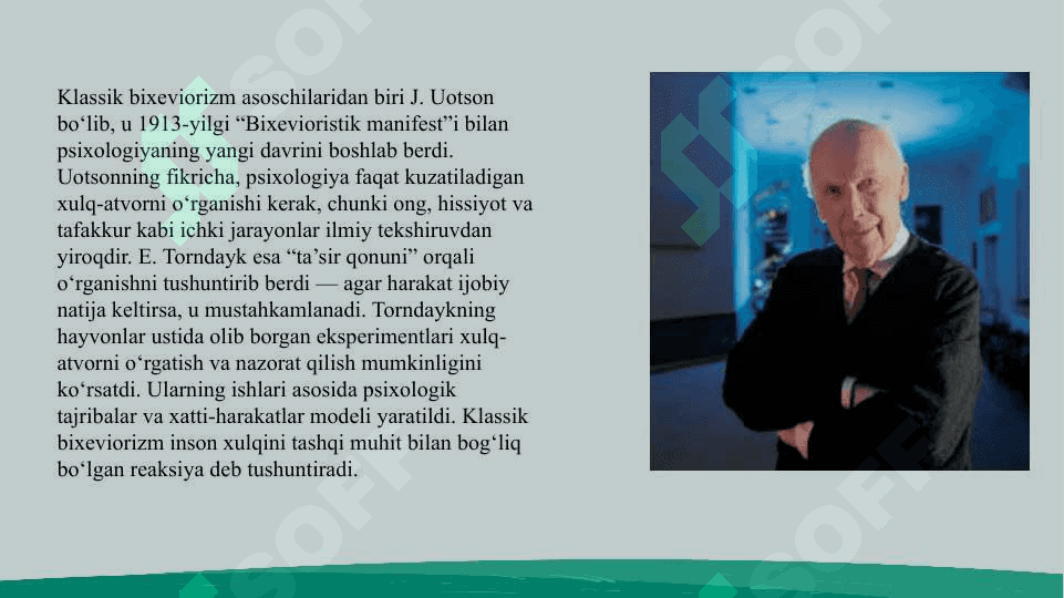 Psixologik konsultatsiyada bixevioristik yondashuv slayd 6