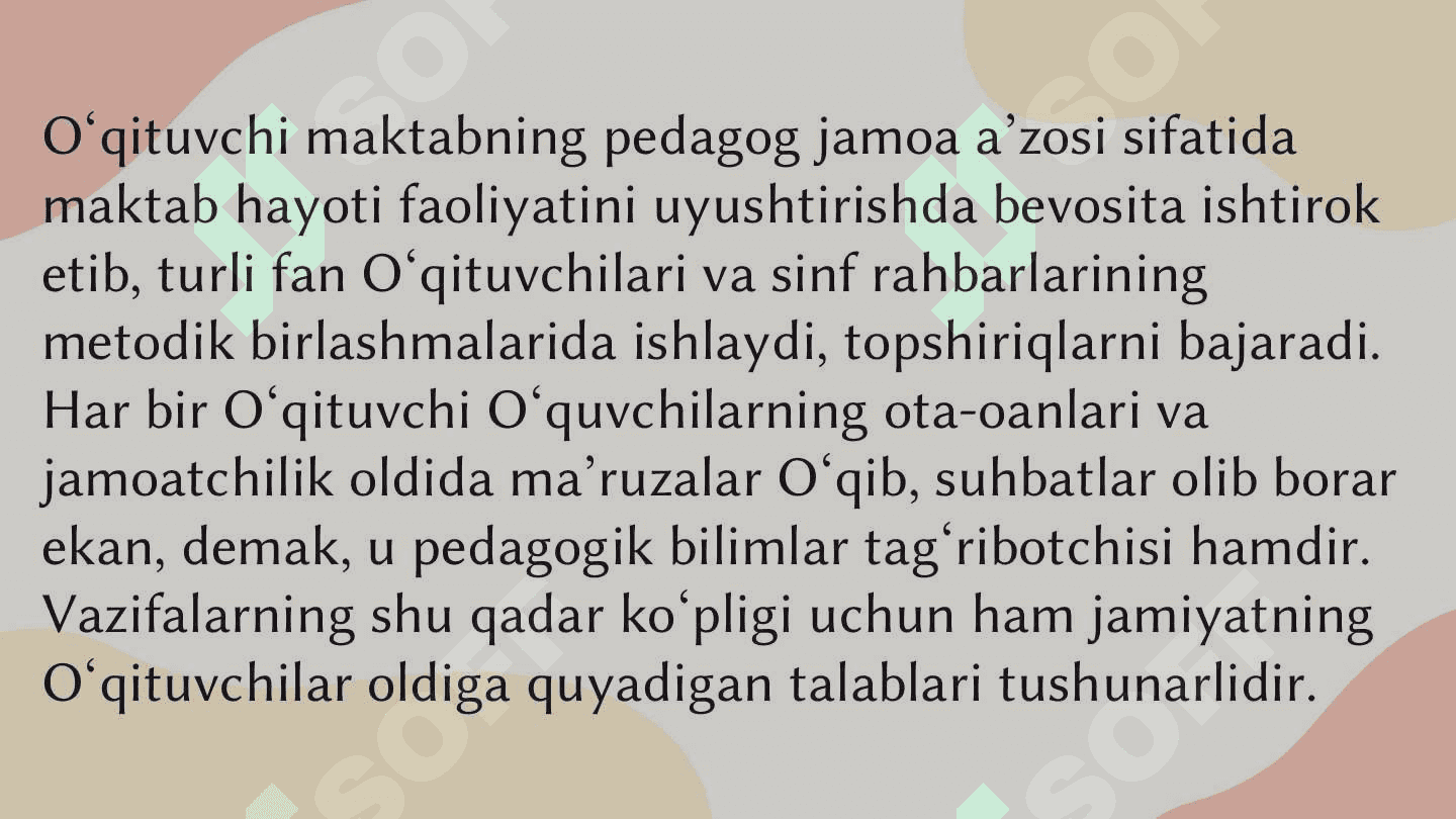 Oʻqituvchi psixologiyasi 4