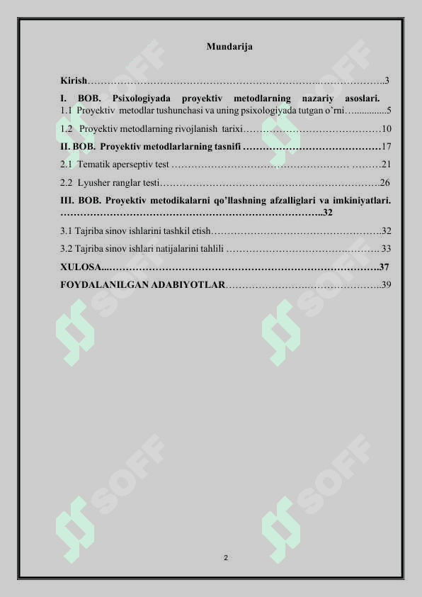 Psixologiyada proyektiv metodlar 2