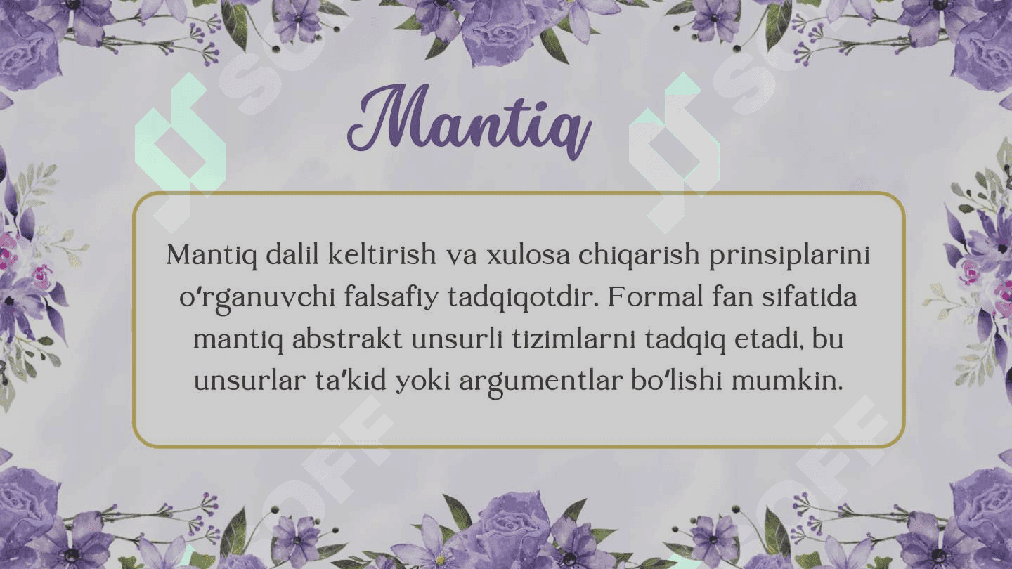 Mantiq ( falsafa ) 3