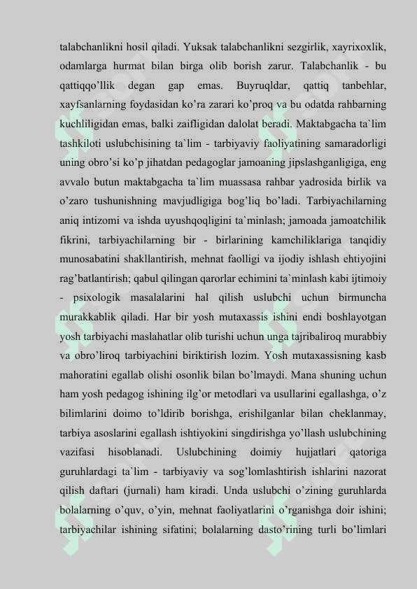 Maktabgacha ta`lim tashkiloti uslubchisining metodik ishlarga rahbarligi 7