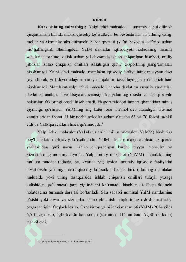 OZBEKISTON RESPUBLIKASINING YAIMNING TARKIBIDAGI OZGARISHLAR TAHLILI. 2