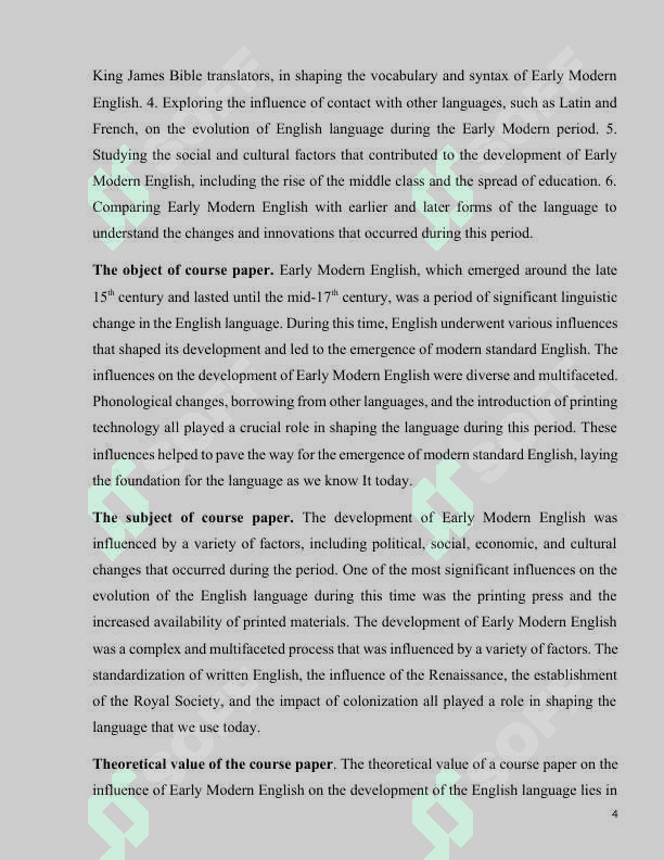 Influence on the development of Early Modern English 4