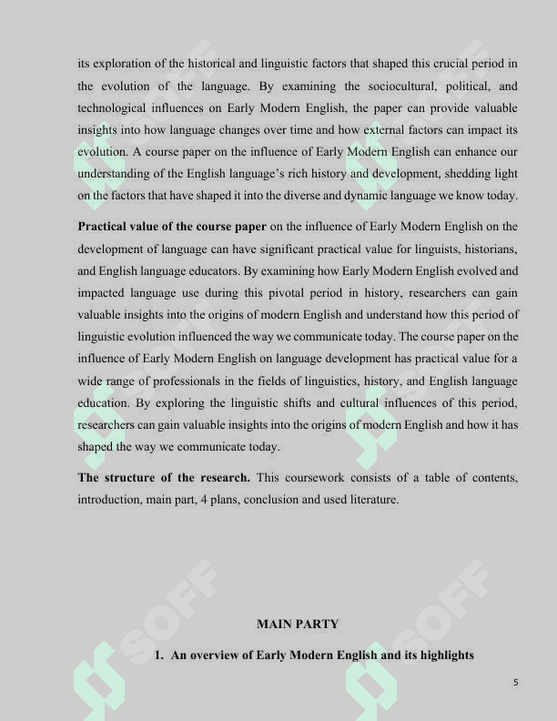 Influence on the development of Early Modern English 5