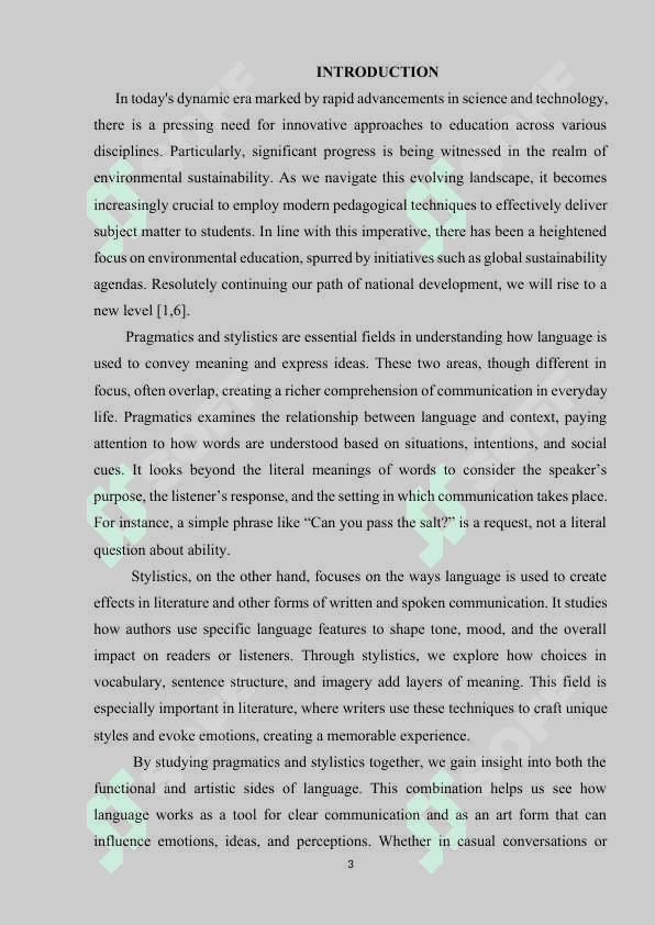 PRAGMATICS AND STYLISTICS 3