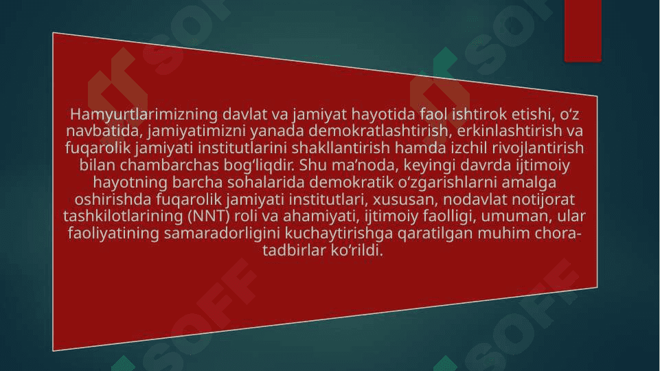 Fuqarolik jamiyati institutlari yuksalish bosqichida 4