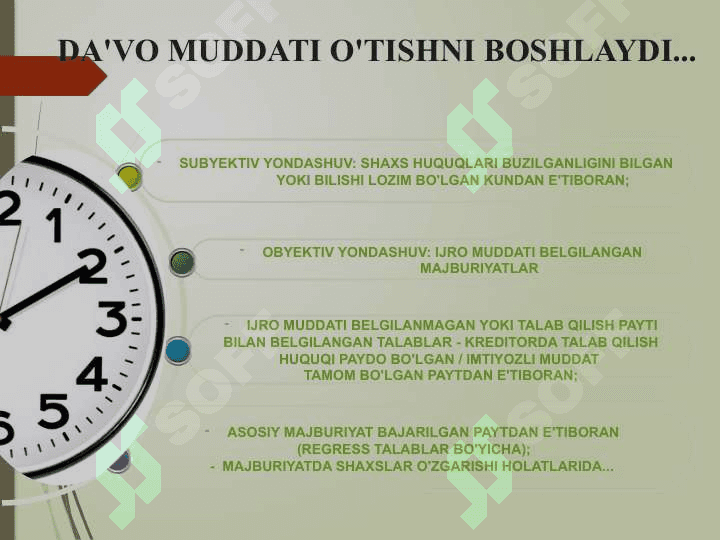Da’vo muddati tushunchasi va xususiyatlari 3