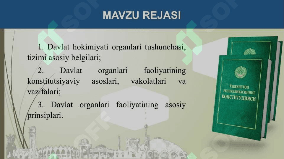 DAVLAT HOKIMIYATINI TASHKIL ETISH 2