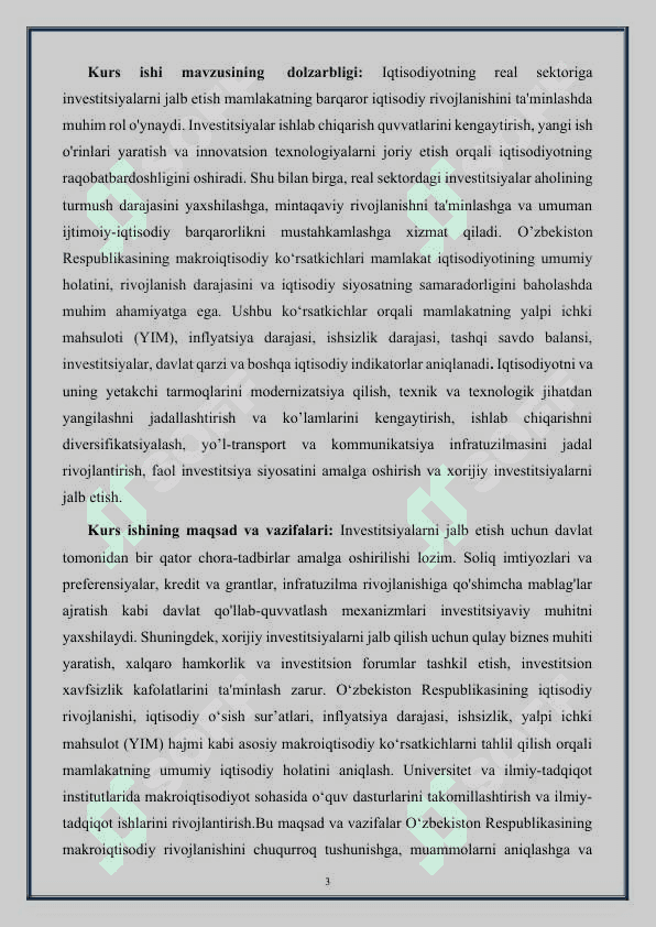Iqtisodiyotning real sektoriga investitsiyalar jalb etish yo’llari 3