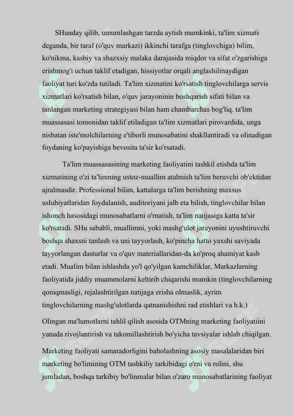 Ta`lim tizimida marketing 8