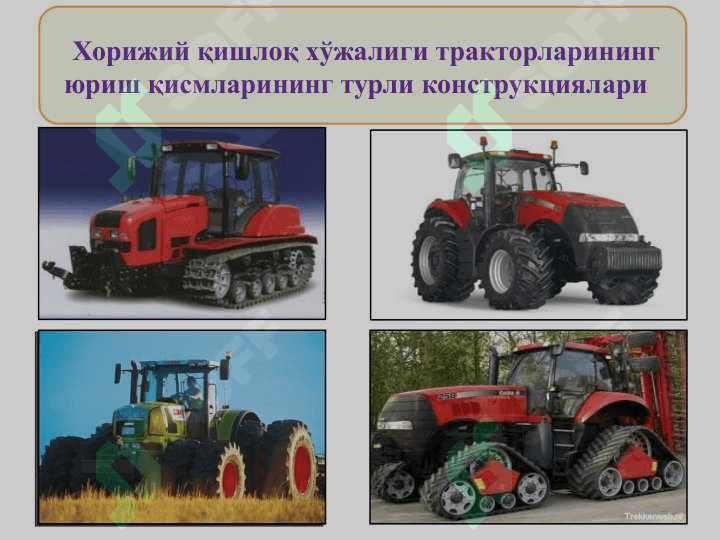 ТРАКТОРЛАР ВА ТРАНСПОРТ 5