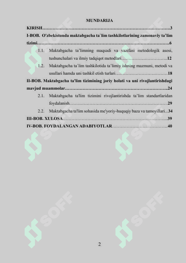 Maktabgacha taʼlim mazmun-mohiyati va taʼlim tizimida tutgan oʻrni 2