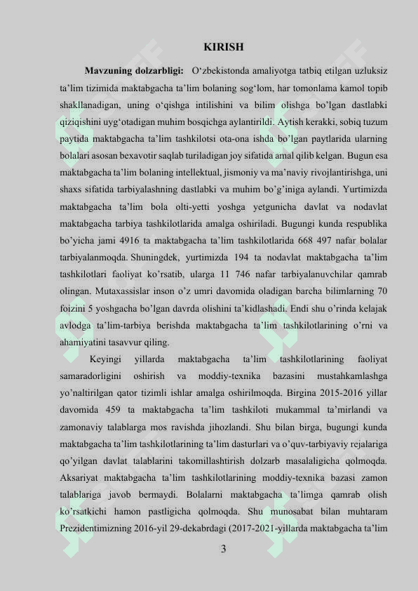 Maktabgacha taʼlim mazmun-mohiyati va taʼlim tizimida tutgan oʻrni 3