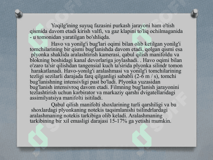 Dizel dvigatellarda aralashtirish turlari 3