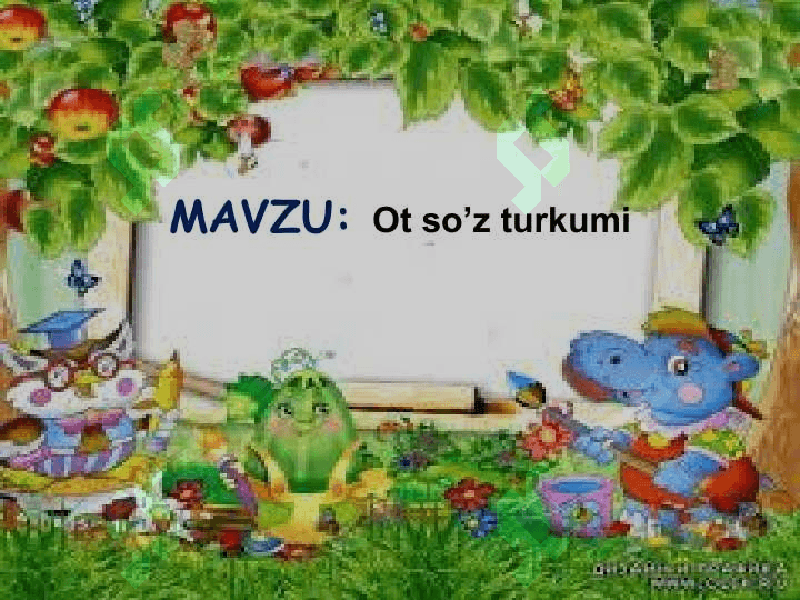 3 sinf ona tili ot so'z turkumi dars ishlanma 3-chorak 2