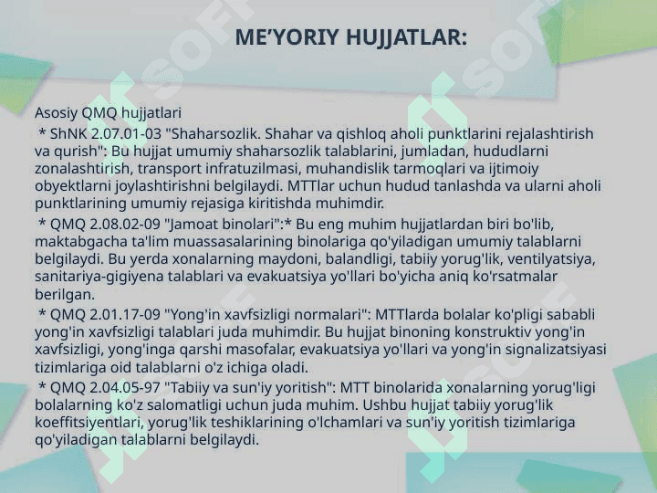MAKTABGACHA TAʼLIM TASHKILOTLARINI LOYIHALASHTIRISHDA SANITAR GIGIYENIK TALABLAR2 5