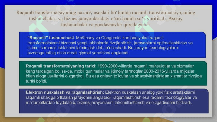 RAQAMLI TRANSFORMATSIYA VA BIZNES MODELLARINING RIVOJLANISHI 7