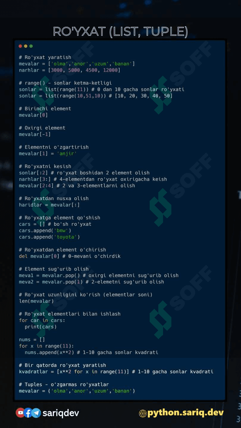 Pythondan qo'llanma 3