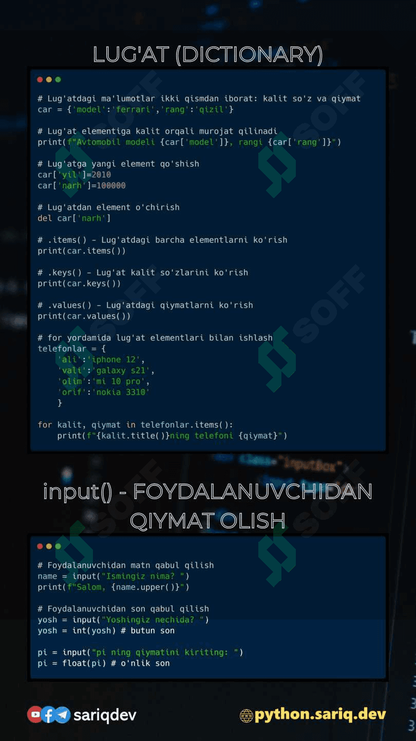 Pythondan qo'llanma 4