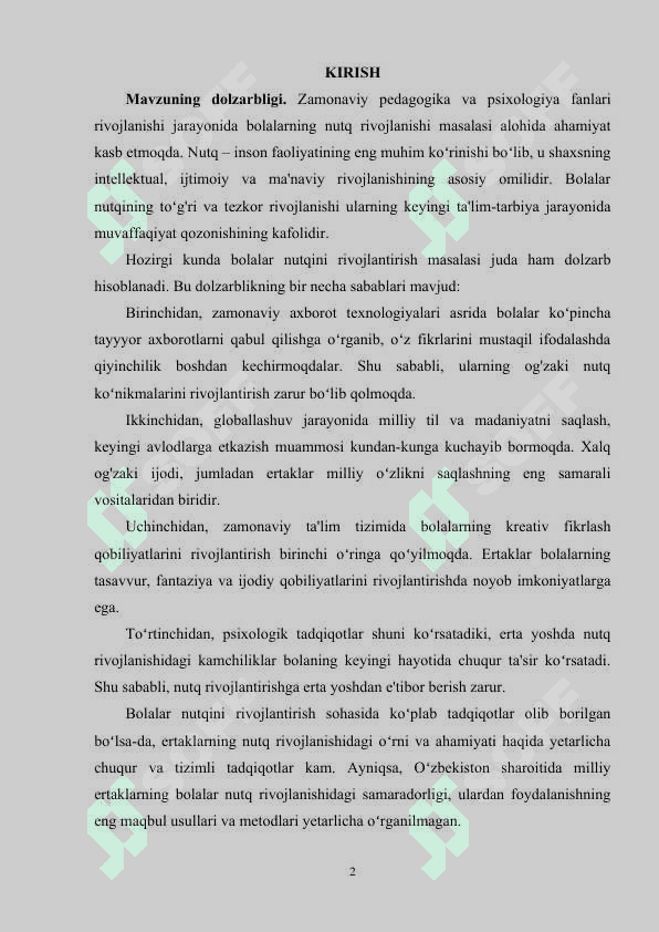 BOLALAR NUTQINING RIVOJLANISHIDA ERTAKLARNING ROLI 2
