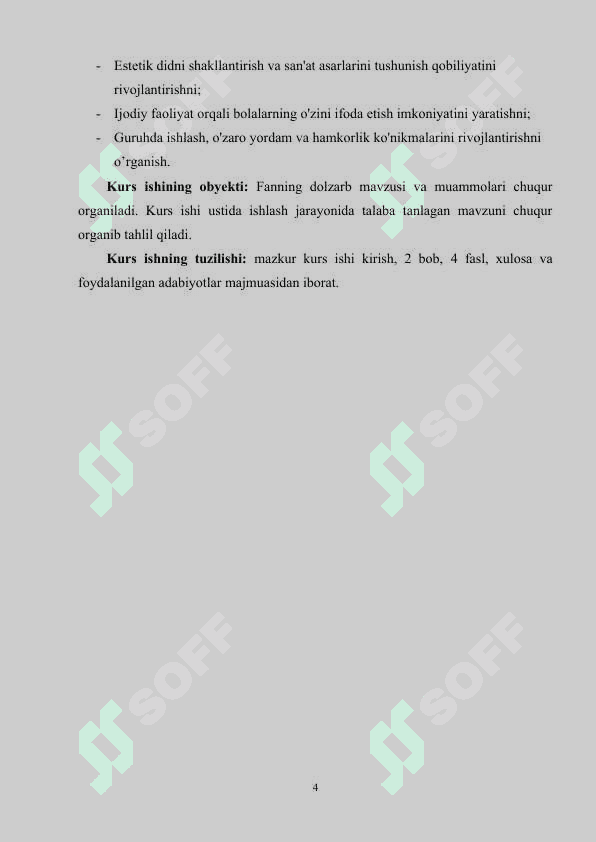 BOLALARNING MUSTAQIL TASVIRIY FAOLIYATLARI BURCHAGINING JIHOZLARI VA MATERIALLARI 4