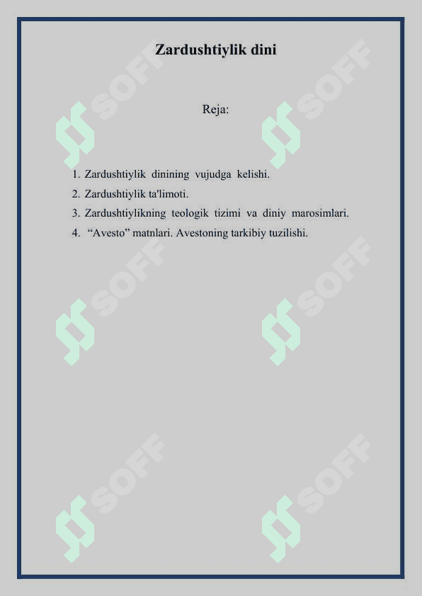 Zardushtiylik dini 2