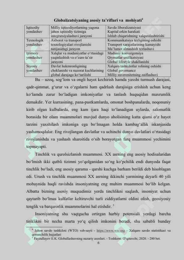 JАHОN IQTISОDIYОTINING GLОBАLLАSHUVI 6