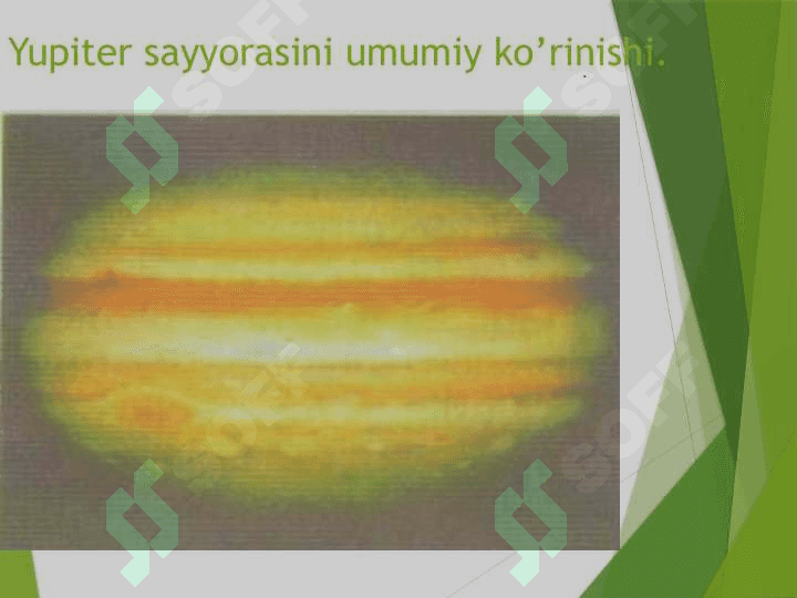 Yupiter sayorasining fazodagi vaziyati 2