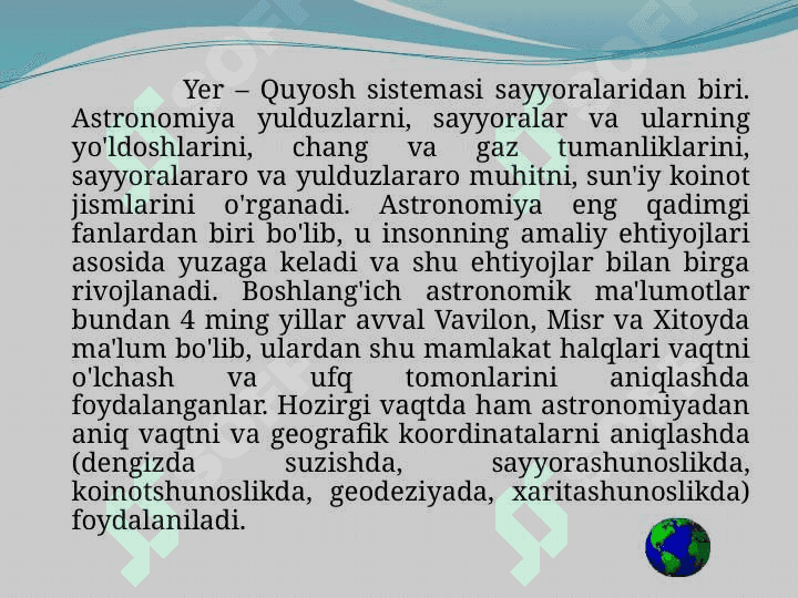 Quyosh sistemasi 4