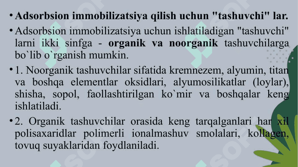 IMMOBILLANGAN FERMENTLAR 8