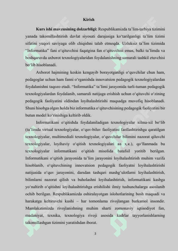 Multimedia texnologiyasi va undan o‘quv jarayonida foydalanish 2
