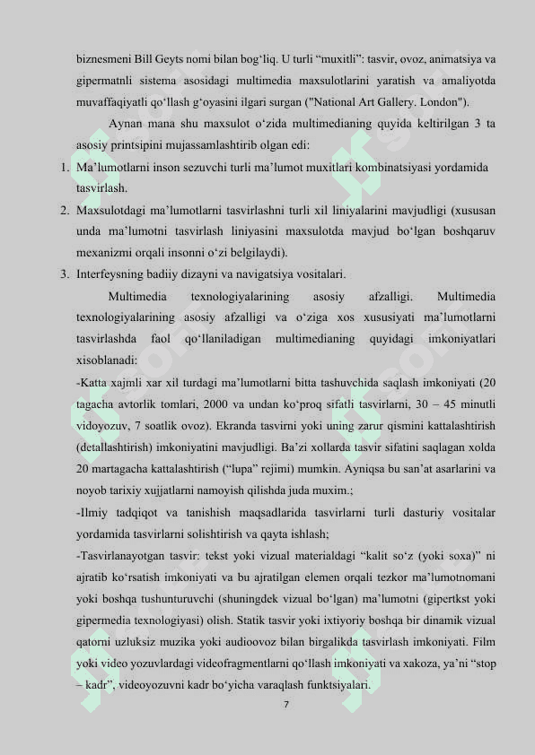 Multimedia texnologiyasi va undan o‘quv jarayonida foydalanish 6