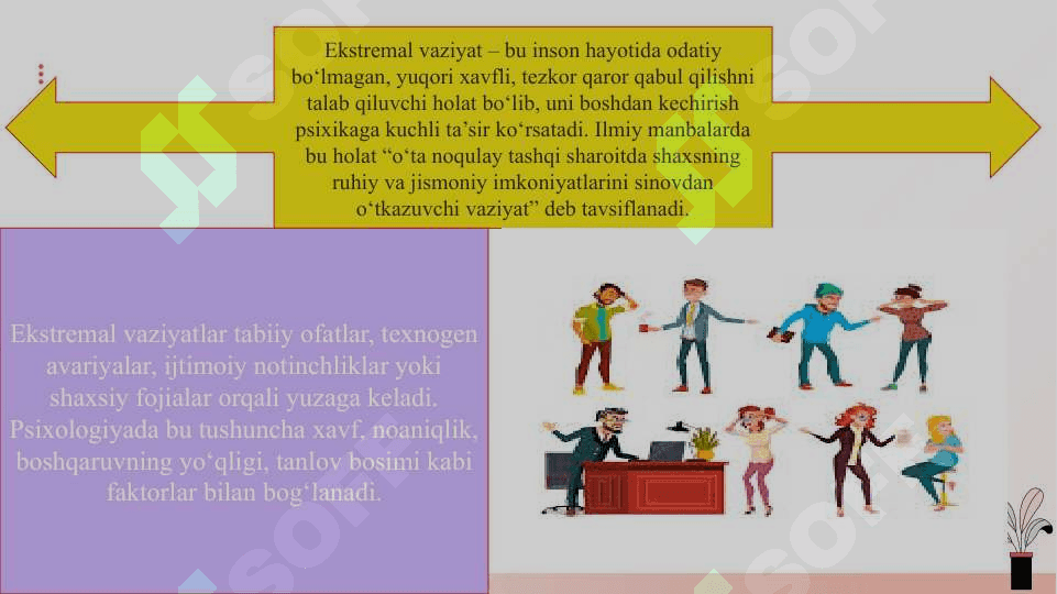 Ekstremal vaziyatlarda shaxs slayd 4