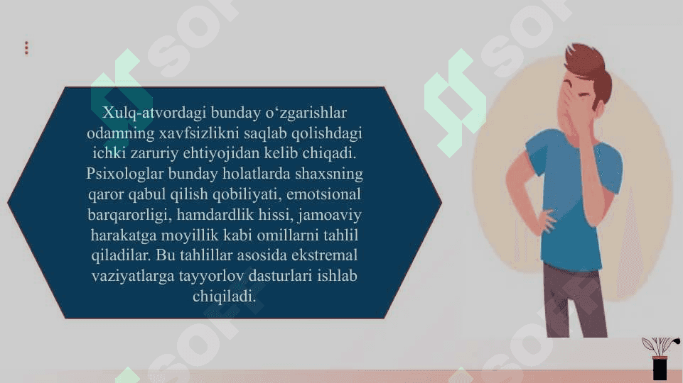 Ekstremal vaziyatlarda shaxs slayd 8