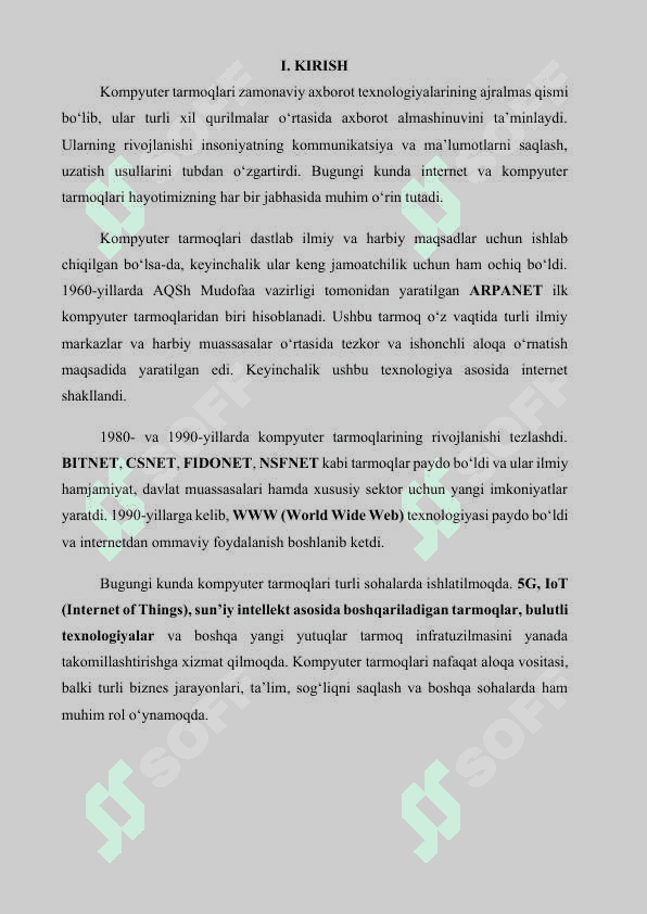 Kompyuter tarmoqlarining tarixi. 3