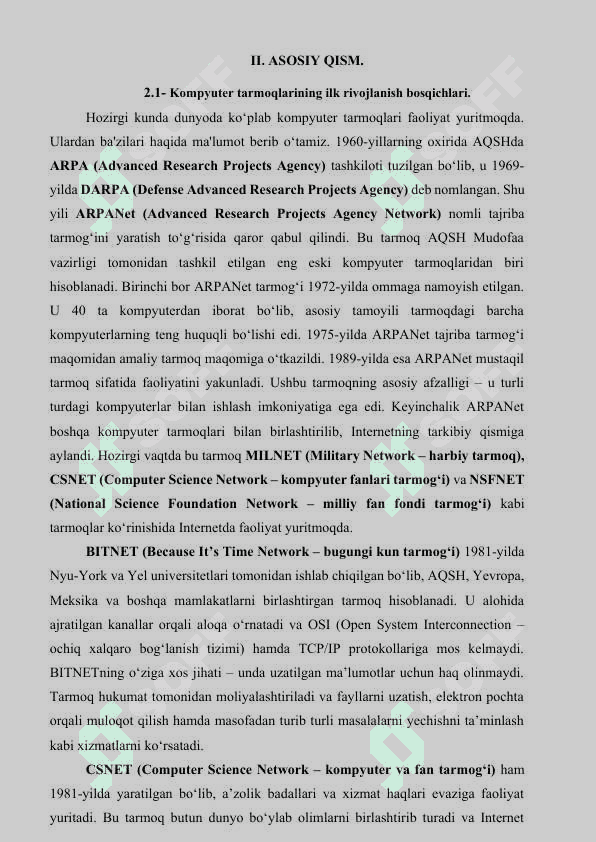 Kompyuter tarmoqlarining tarixi. 4