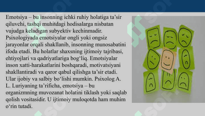Emotsiyalar va emotsional holatlar, ularning ekstremal vaziyatlardagi o‘rni slayd 4